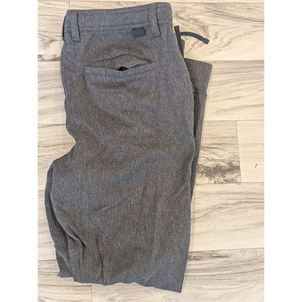 North Face Travel Trouser Pants Mens 30x27 Gray Stretch Drawstring Tapered Comfy